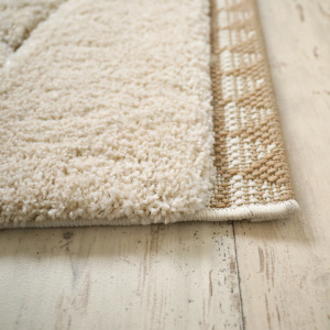 Tapis de salon en relief - Sweet home - Ligne écru et crème - Tapis et tranche