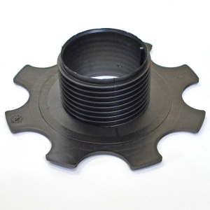 Plot terrasse - Lambourde larg. max. 55 mm - Hauteur réglable de 5 à 8,5 cm - vérin du plot