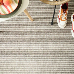 Moquette tissé plat Bali silver - vue du dessus