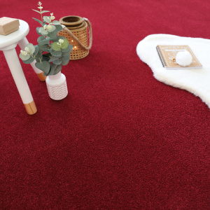 Tapis sur mesure Manège Velours - Rouge - vue de loin