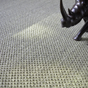 Tapis sur mesure Sisal Kidara grosses boucles - Nuage
