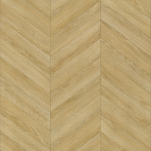 Motif parquet chevron chêne naturel du tapis sur mesure vinyle à finition mate