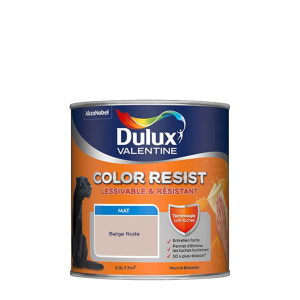 Dulux Valentine Color Resist mat beige nude, informations techniques et application peinture