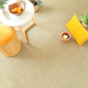 Moquette naturelle en laine Auckland - Beige et noir - vue de loin