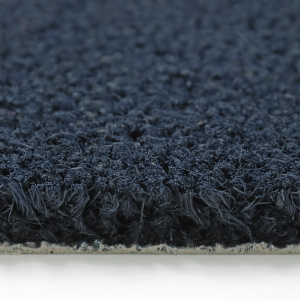 Tapis sur mesure Paillasson Brosse Coco 23mm - Bleu - tranche