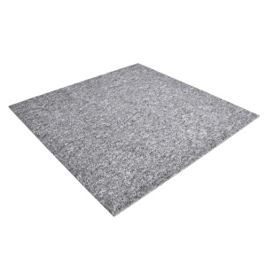 Dalle de moquette bouclée gris, vue produit isolé