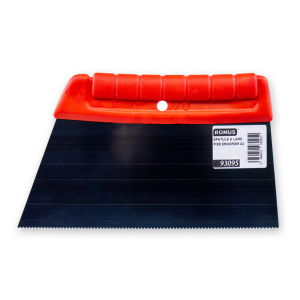 Spatule crantée de solier Romus A2 Ergorom 93095 pour encollage sols PVC et vinyle