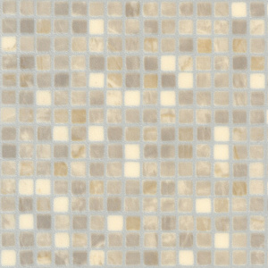 Sol Vinyle envers textile carrelage mosaïque beige - sans perspective