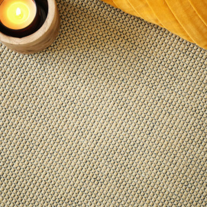 Moquette naturelle en laine Auckland - Beige et noir - vue de haut