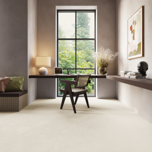 Tapis sur mesure Chromaluxe blanc crème pour un intérieur soigné et confortable