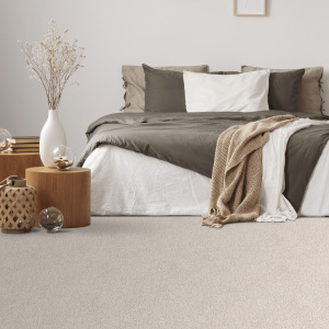 Moquette Re-cycle Beige nude en situation dans espace nuit avec ambiance douce