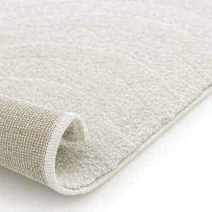 Tapis intérieur - Nazaré - Lignes écru et beige naturel - envers