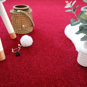 Tapis sur mesure Manège Velours - Rouge