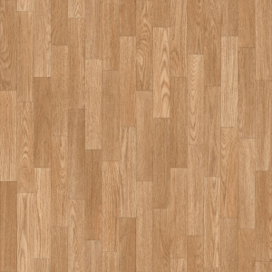 Sol vinyle Batimax Colmar T65 présentant un motif parquet en petites lames aux teintes miel cuivré et aux veinures naturelles
