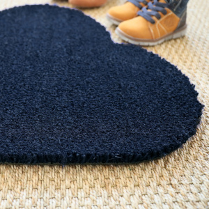 Paillasson Coco - Nuage - Bleu - gros plan