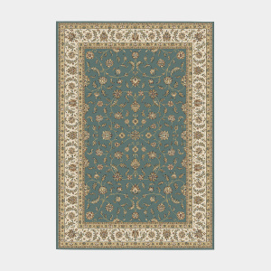 Tapis style persan en velours ras - Kiana - Vert antique