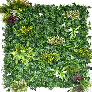 Mur végétalisé Balade printanière pour décoration naturelle 1m x 1m