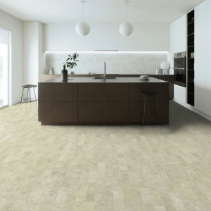 Sol en vinyle éco-conçu - Travertin contemporain - Naturel