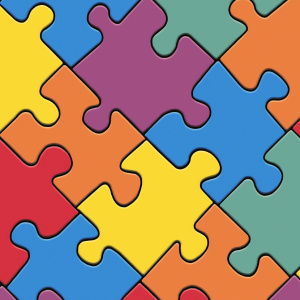 Tapis sur mesure Vinyle pour les enfants au motif Puzzle