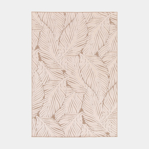 Tapis extérieur et intérieur en relief Lauria crème