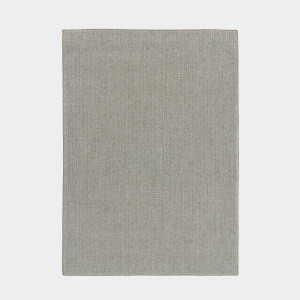 Tapis en laine et polyester - Tricot - Gris clair - sans perspective