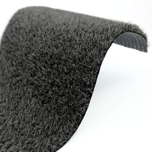 Brins chinés gris foncé du Gazon Métropolitain 20mm au rendu chic pour extérieur stylé