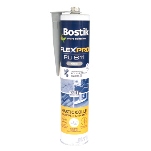 Cartouche mastic-colle Bostik PU 811 pour gazon synthétique en 300 ml avec canule intégrée