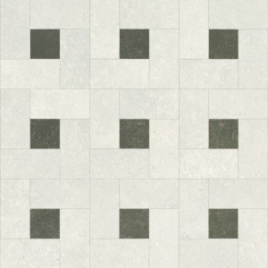 Sol vinyle textile économique dalles de sol avec cabochon noir et gris