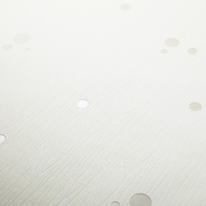 Papier peint vinyle expansé sur intissé - Classique Chic - Pois blanc satiné - zoom