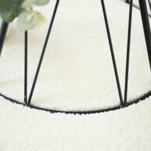 Moquette douce poils longs Touch Blanc crème, fibres longues et toucher velouté