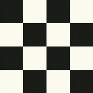 Sol PVC Best - Motif carrelage Damier Blanc Noir