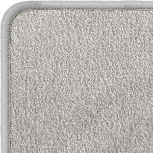 Texture douce et brillante du tapis Paillettes Star gris – bord surjeté