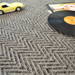 Moquette Tissé plat - Java Chevron Silver