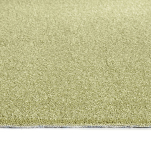 Kawaii vert tendre polyamide recyclé, vue rapprochée de la fibre dense et moelleuse