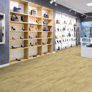 Sol Vinyle Textile Haute Performance - Aspect parquet forestier - commerce