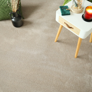 Tapis sur mesure doux Hypnose beige nude - vue de loin