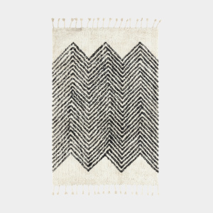 Tapis style Berbère avec franges - Arrow blanc cassé