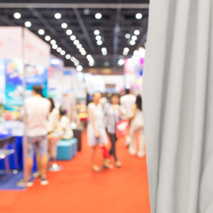 Coton gratté ignifugé couleur gris clair - événement salon