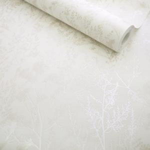 Papier peint expansé sur intissé - Japandi - Fleurs séchées