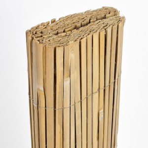 Canisse en bambou refendu - Occultant naturel avec assemblage régulier des tiges de bambou