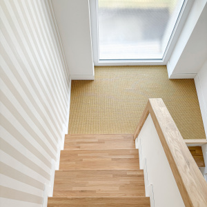 Moquette sisal Yucatan Sable pour escalier et circulation intérieure