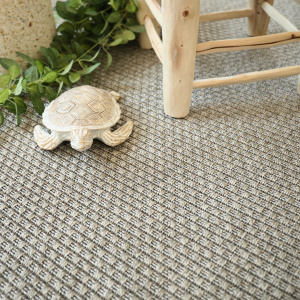 Moquette Tissé Plat - Natté Sumatra - Silver