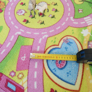 Tapis rond de jeu enfant circuit de voiture shopping - dimensions