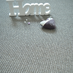 Tapis sur mesure Sisal Quintana - Gris - Vue de face