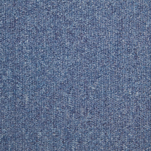 Revêtement de sol dalle moquette bleu avec détail du tissage et surface résistante