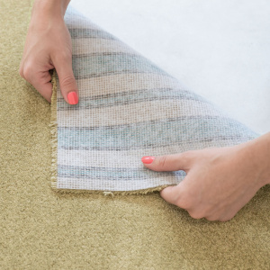 Moquette ultra douce Kawaii Vert tendre certifiée GUT avec fibres Econyl recyclées haute qualité