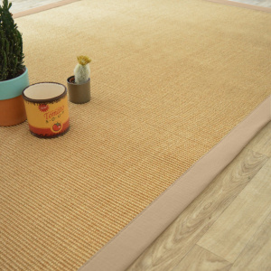 Tapis sisal Yucatan naturel ganse beige