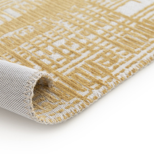 Tapis souple en matière recyclée - Legno - Orange fumé - envers