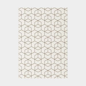 Tapis Graphique Essenza Crème - Cubes 3D