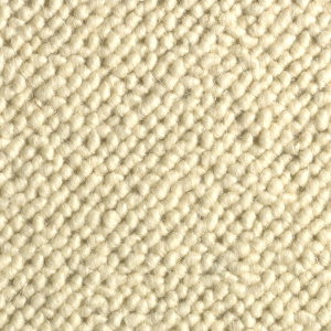 Zoom sur moquette bouclée laine vierge Latoon Écru avec surface confortable et chaleureuse